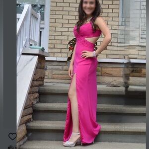 Faviana Fuchsia Gown